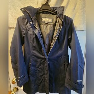 Eddie Bauer Women's Dark Blue Raincoat